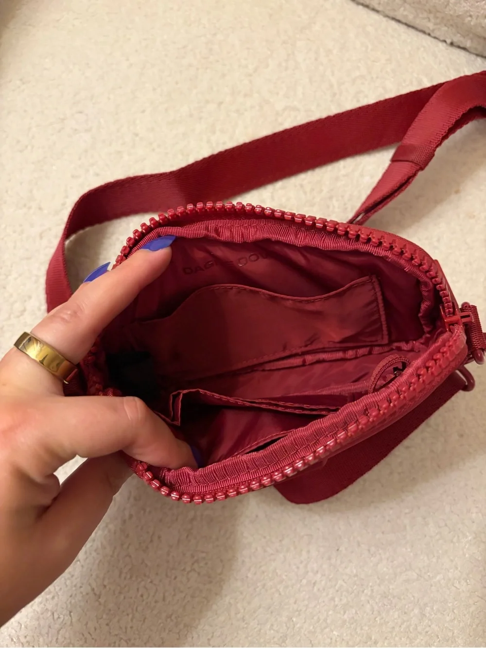 Dagne Dover red crossbody